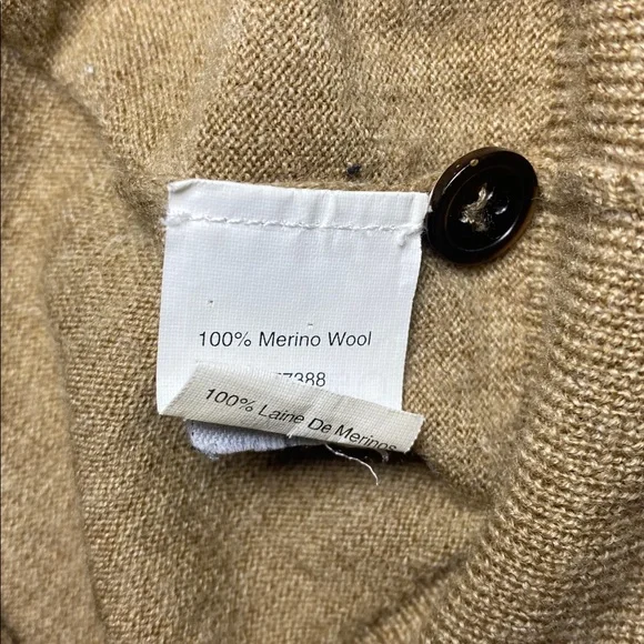 J. Crew Women's Brown 100% Merino Wool Cardigan Sweater - Picture 6 of 7